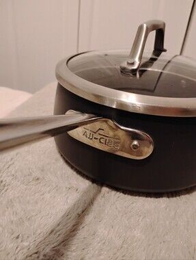 All-clad Pot Hard Anodized Nonstick 3.5QT Sauce Soup Pan Pot with